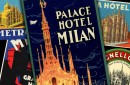 Milano etichette da valigia, Milan luggage label